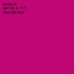 #C00675 - Razzmatazz Color Image