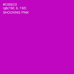 #C006C0 - Shocking Pink Color Image