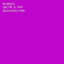 #C006CC - Shocking Pink Color Image