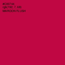 #C00744 - Maroon Flush Color Image