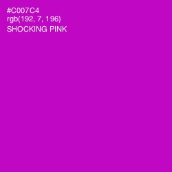 #C007C4 - Shocking Pink Color Image