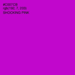 #C007CB - Shocking Pink Color Image