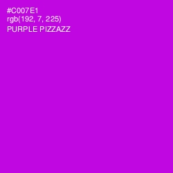 #C007E1 - Purple Pizzazz Color Image