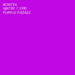 #C007E4 - Purple Pizzazz Color Image