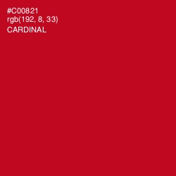 #C00821 - Cardinal Color Image