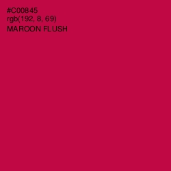 #C00845 - Maroon Flush Color Image