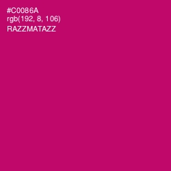 #C0086A - Razzmatazz Color Image