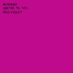 #C00A8D - Red Violet Color Image