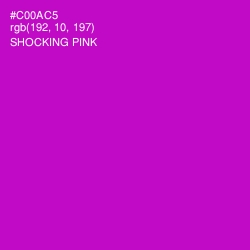 #C00AC5 - Shocking Pink Color Image