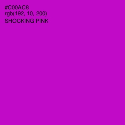 #C00AC8 - Shocking Pink Color Image