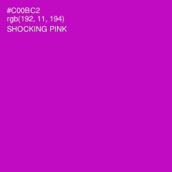 #C00BC2 - Shocking Pink Color Image