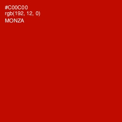 #C00C00 - Monza Color Image