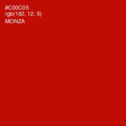 #C00C05 - Monza Color Image