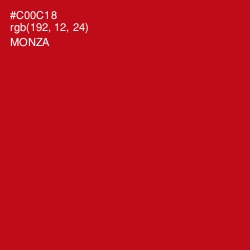 #C00C18 - Monza Color Image