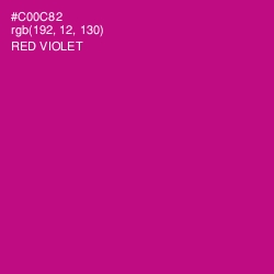 #C00C82 - Red Violet Color Image
