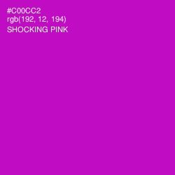 #C00CC2 - Shocking Pink Color Image