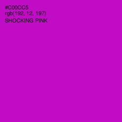 #C00CC5 - Shocking Pink Color Image