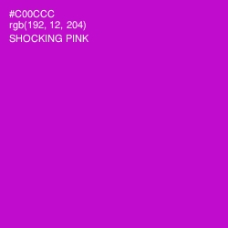 #C00CCC - Shocking Pink Color Image