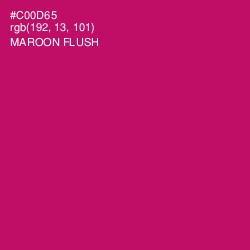 #C00D65 - Maroon Flush Color Image