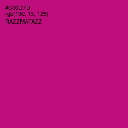 #C00D7D - Razzmatazz Color Image