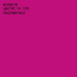 #C00E7B - Razzmatazz Color Image