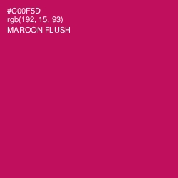 #C00F5D - Maroon Flush Color Image