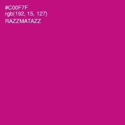 #C00F7F - Razzmatazz Color Image