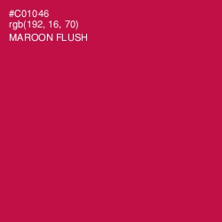 #C01046 - Maroon Flush Color Image