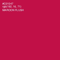 #C01047 - Maroon Flush Color Image