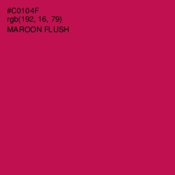 #C0104F - Maroon Flush Color Image