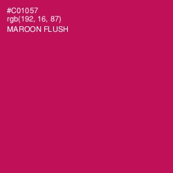 #C01057 - Maroon Flush Color Image