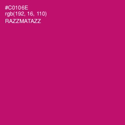 #C0106E - Razzmatazz Color Image