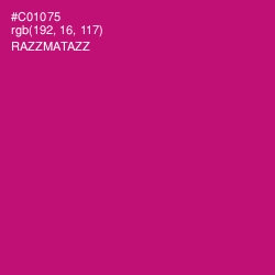 #C01075 - Razzmatazz Color Image
