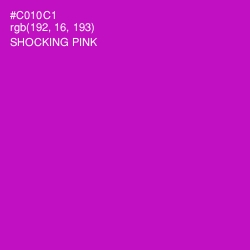 #C010C1 - Shocking Pink Color Image