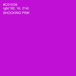 #C010D6 - Shocking Pink Color Image