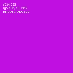 #C010E1 - Purple Pizzazz Color Image