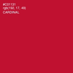 #C01131 - Cardinal Color Image