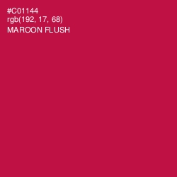 #C01144 - Maroon Flush Color Image