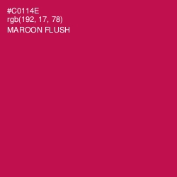 #C0114E - Maroon Flush Color Image