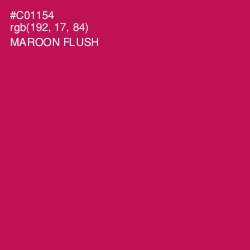 #C01154 - Maroon Flush Color Image