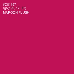 #C01157 - Maroon Flush Color Image