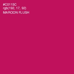 #C0115C - Maroon Flush Color Image