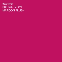 #C01161 - Maroon Flush Color Image