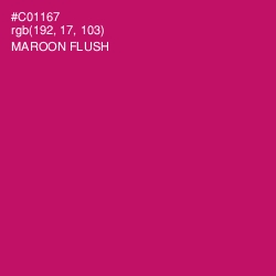 #C01167 - Maroon Flush Color Image