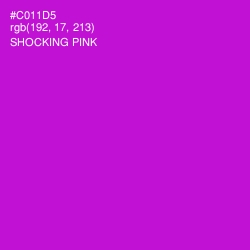 #C011D5 - Shocking Pink Color Image