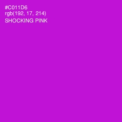 #C011D6 - Shocking Pink Color Image