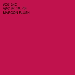 #C0124C - Maroon Flush Color Image