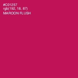 #C01257 - Maroon Flush Color Image