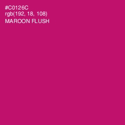 #C0126C - Maroon Flush Color Image