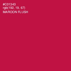 #C01343 - Maroon Flush Color Image